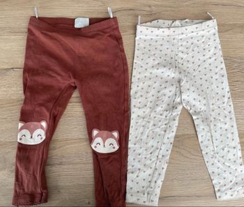 2 leggings 92 cm 