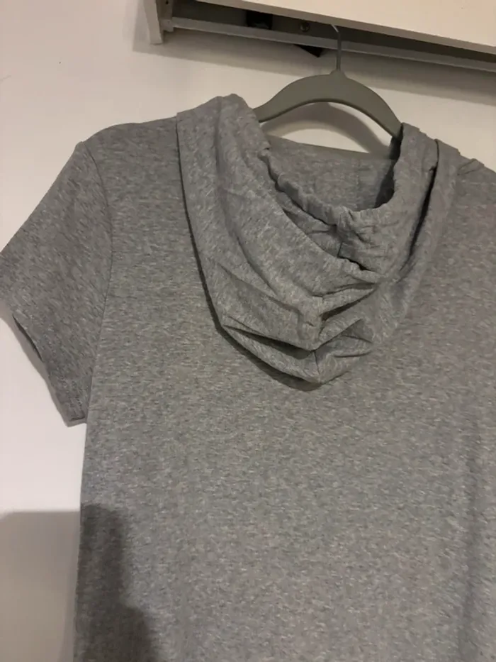 Robe sweat à capuche gris chiné 💎 C.M Mode - Taille S/M - photo numéro 6