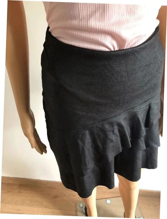 Jupe noire en suédine Cotton Brothers taille XS jamais portée - photo numéro 5