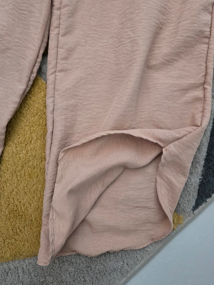 Pantalon fin beige ouvert aux chevilles Laçati taille unique - photo numéro 4