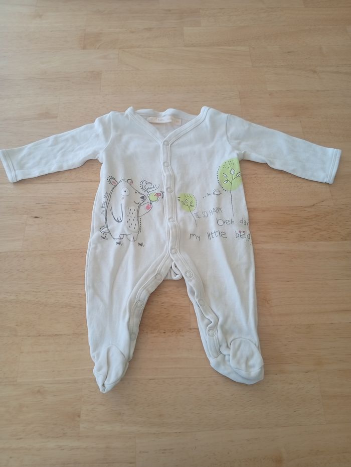 Lot de Pyjamas Manches Longues Léger Mixte 1 Mois - photo numéro 5