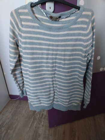 Pull gris rose taille xl