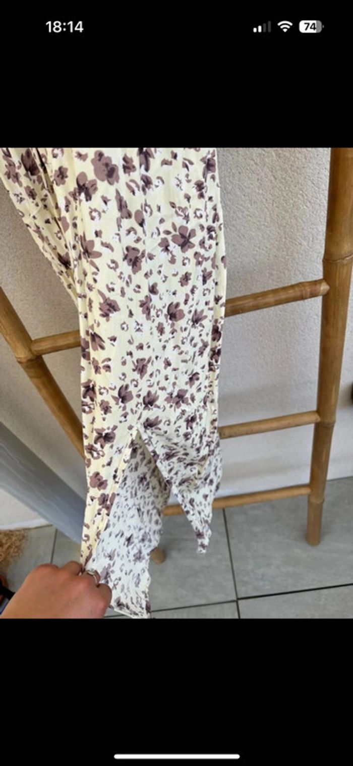 Robe jaune pale à fleurs Shein taille M - photo numéro 4