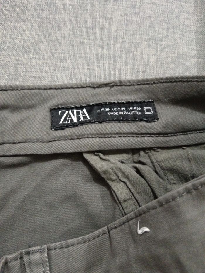 C63 chino gris Zara 38 - photo numéro 3