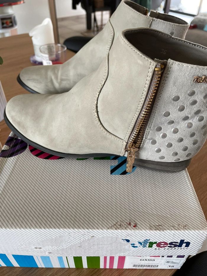 Bottines plates