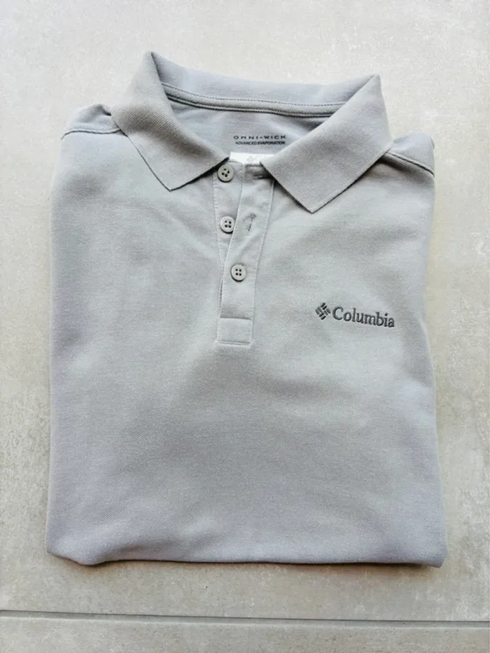 Magnifique polo gris homme Colombia - photo numéro 3