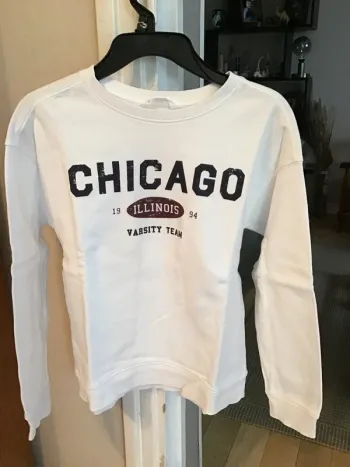 Sweat-shirt blanc  enfant 9ans