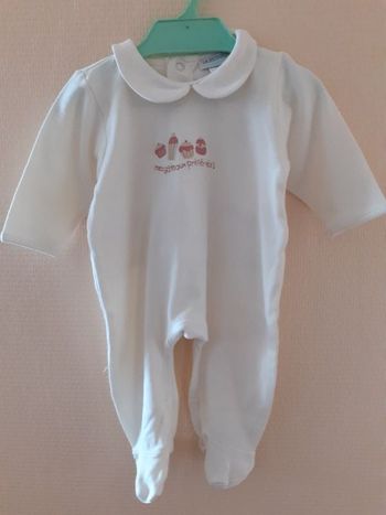 Pyjama bébé taille 60/ 3 mois beige La redoute