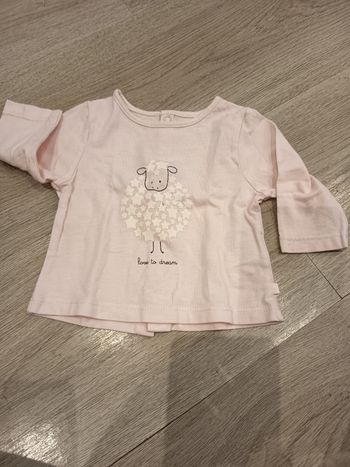 Tee shirt manche longue 1 mois