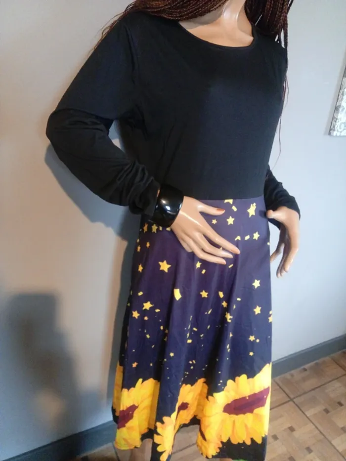 Robe midi Shein (neuf, jaune), L / 40 / 12 - photo numéro 4
