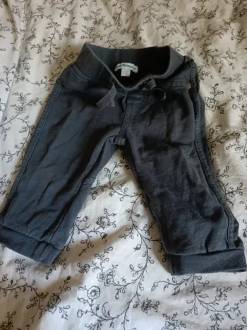Pantalon Vertbaudet bleu gris 67cm