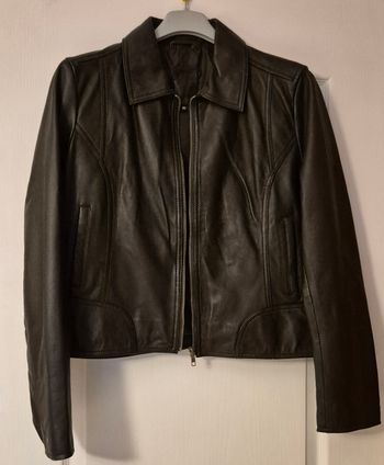Blouson cuir véritable femme