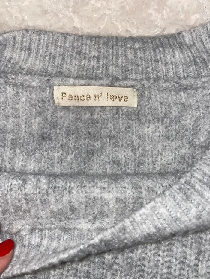 Pull oversize Peace and Love - photo numéro 4