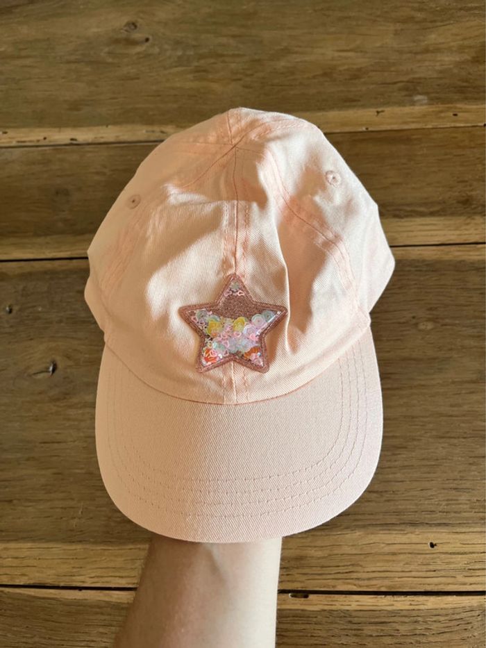 Casquette étoile rose/abricot H&M