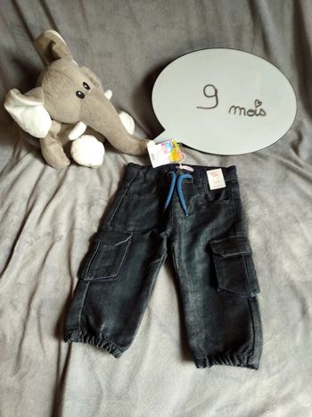 Jean denim foncé neuf Garçon 9 mois DPAM