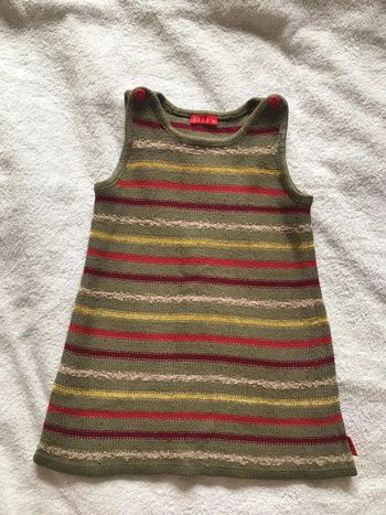 Robe verte rayé 🌸 Taille 2 ans 🌸 Elle