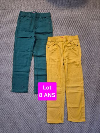 Lot de 2 pantalons léger mixtes - 8 ans