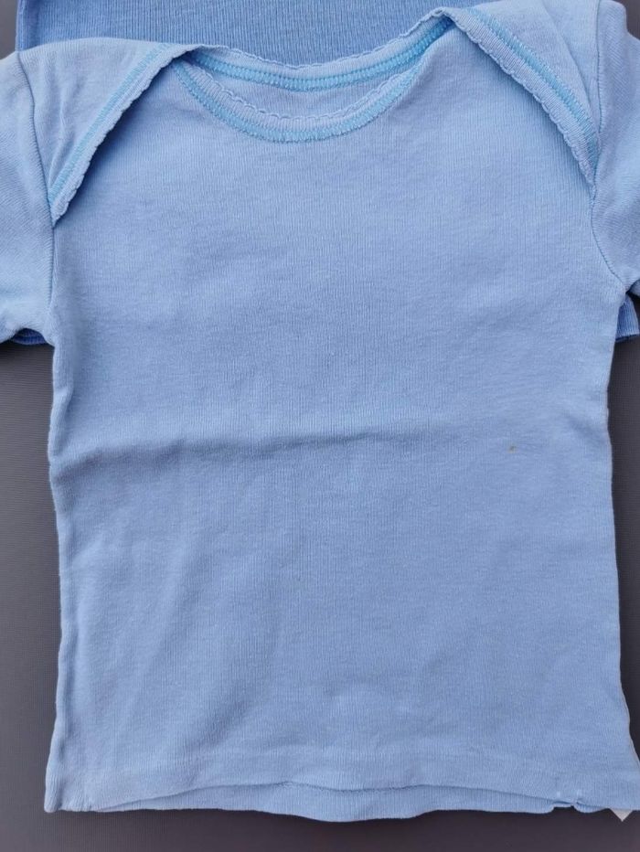 Lot de 2 maillots de corp 12 mois garçon - photo numéro 2