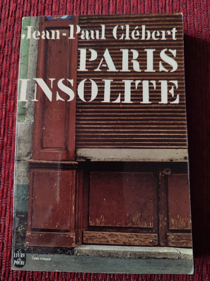 Livre de poche "Paris insolite" Jean-Paul Clébert