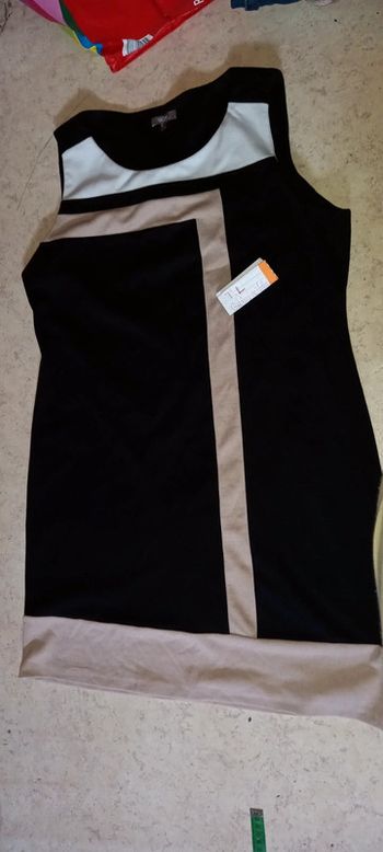 Robe style année  80 t.l grain de blé