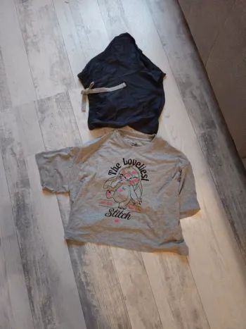 Pyjama short femme Stitch