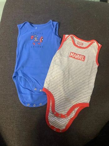 Lot de deux, body Marvel