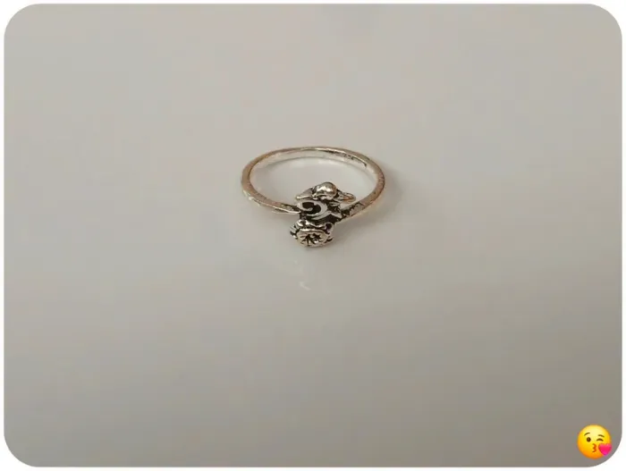 Bague argentée tendance en acier inoxydable - photo numéro 4