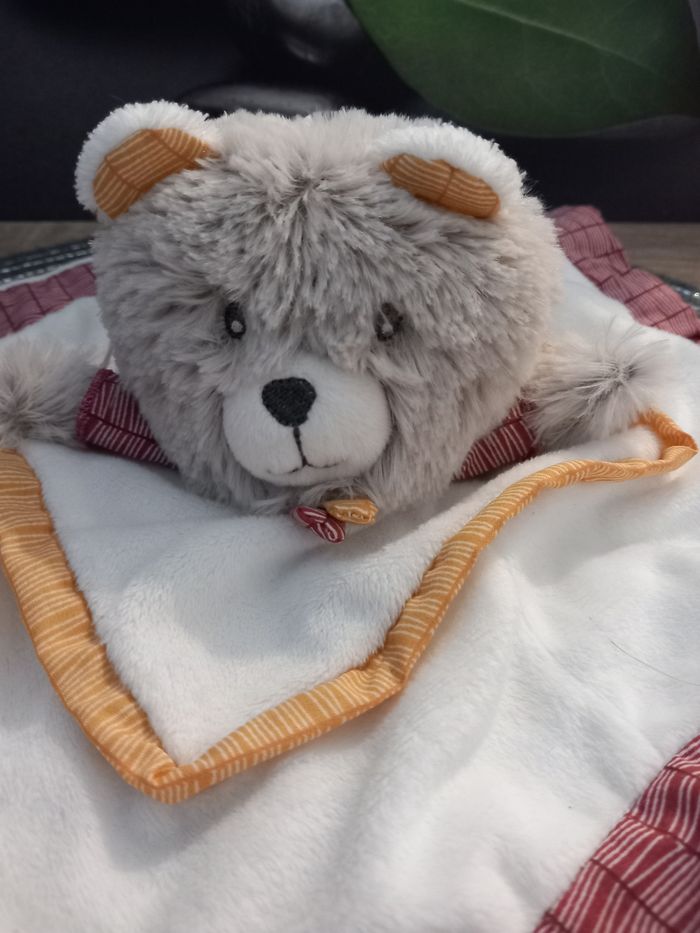 Peluche doudou ours sauthon - photo numéro 3