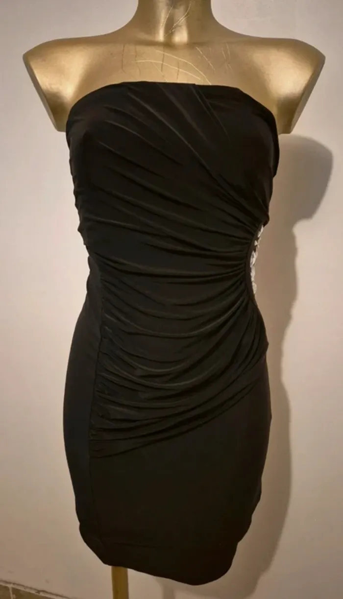 Robe chic noir neuve taille s - photo numéro 5