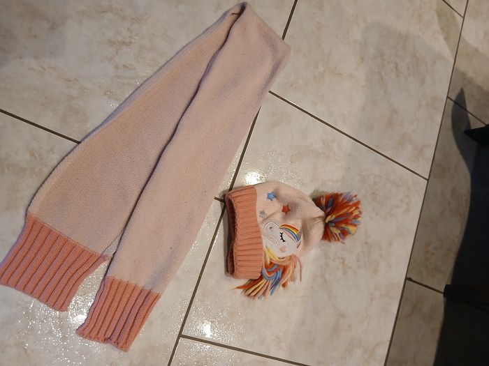Bonnet echarpe fille 4-6