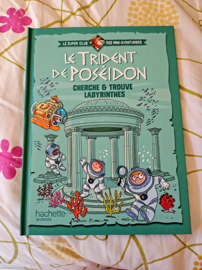 Livre jeu le trident de Poséidon collection mac do cherche & trouve labyrinthes Neuf