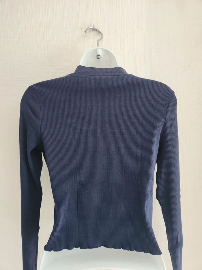 Tee-shirt court bleu marine S - photo numéro 8