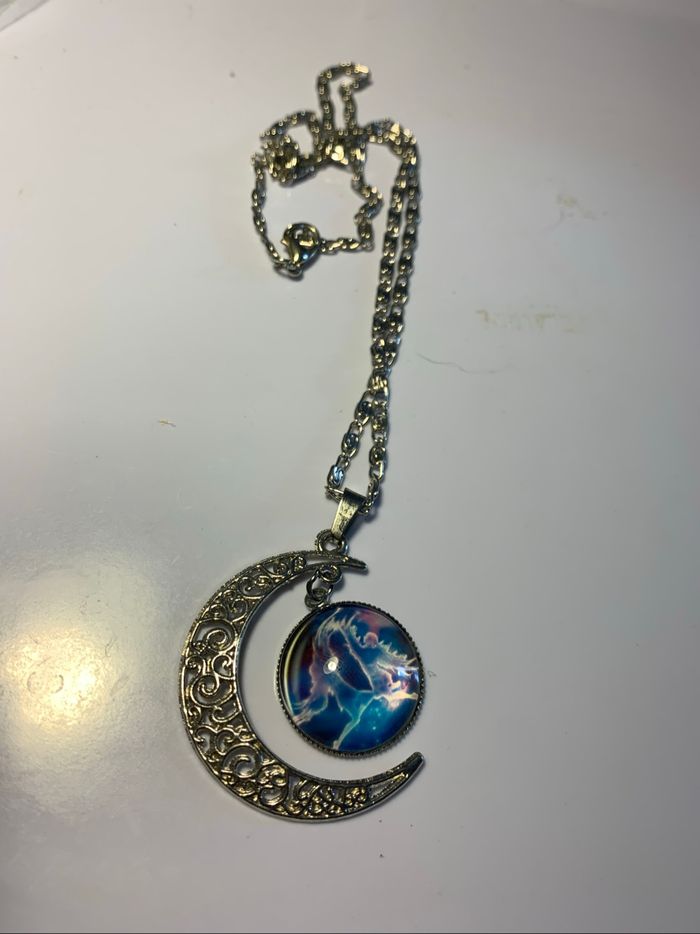 Collier gémeaux lune - photo numéro 3