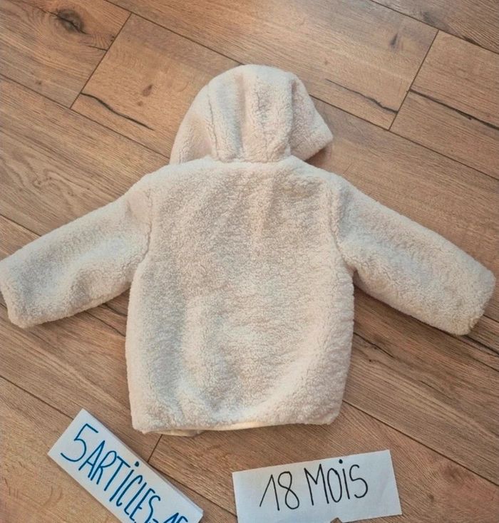Manteau ouatiné façon mouton Vertbaudet 18 mois (81 cm)  Neuf - photo numéro 6