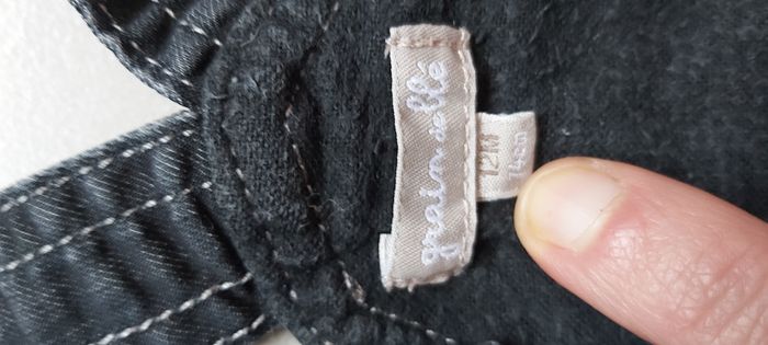 Robe à bretelles en jeans 12 mois - photo numéro 6