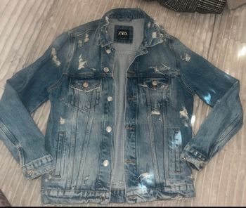 Veste jean destroy