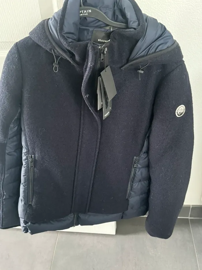 Superbe manteau bimatiere