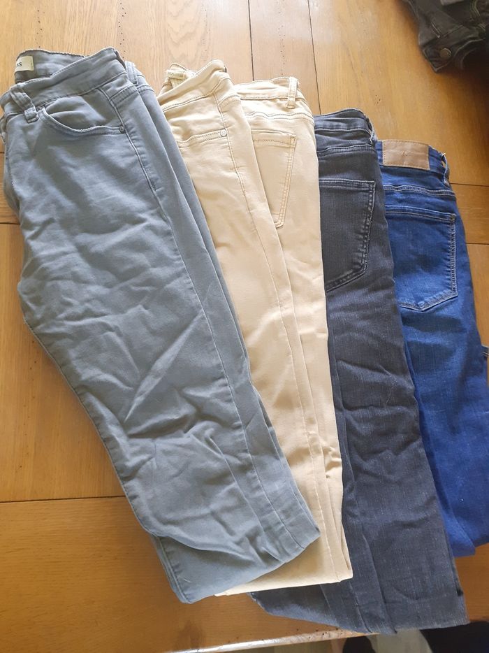 Lot 4 jeans zara+hello miss - photo numéro 3