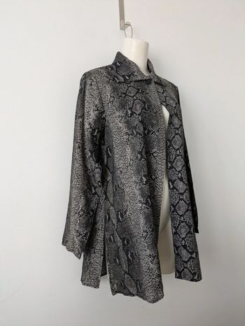 Blouse vintage chic imprimée serpent - 123 - taille 38