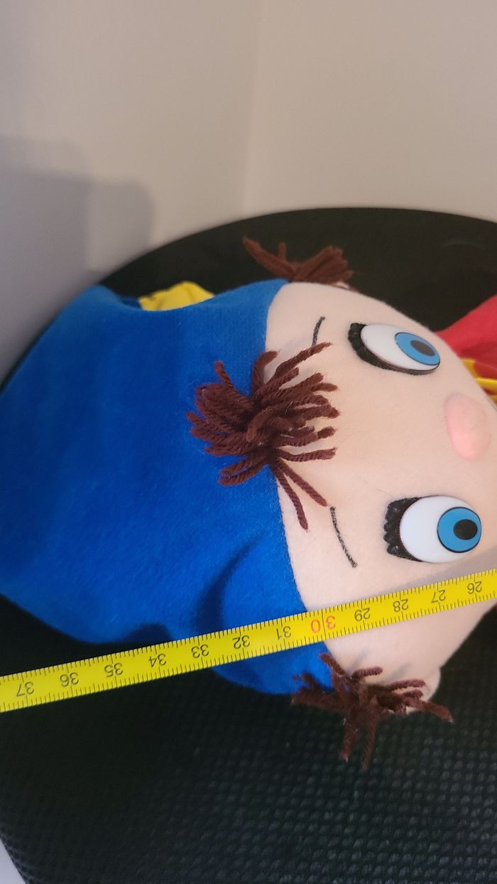 Personnage « OUI OUI » en chiffon 35cm Année 1994 son grelot est bien là - photo numéro 2