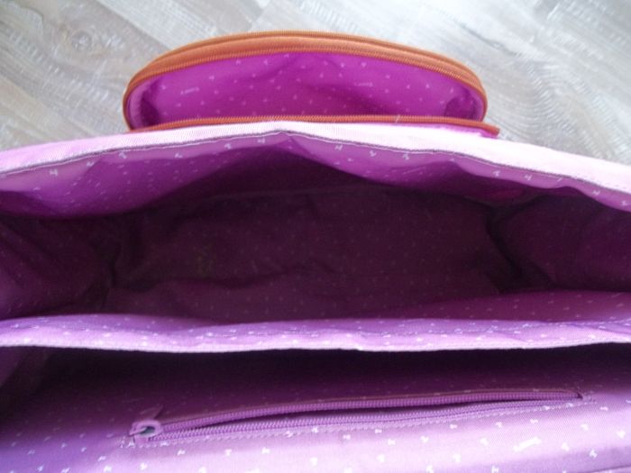 Cartable 2 compartiments Tann's prune - photo numéro 8
