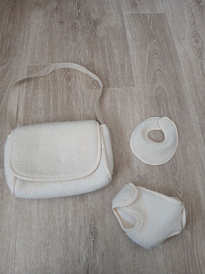 Jouet sac à langer pour poupon vertbaude
