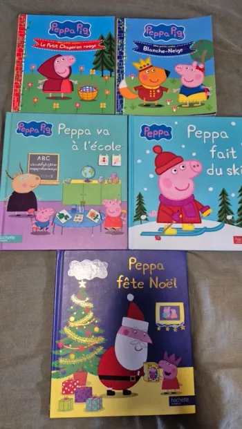 Lot 5 livres peppa pig