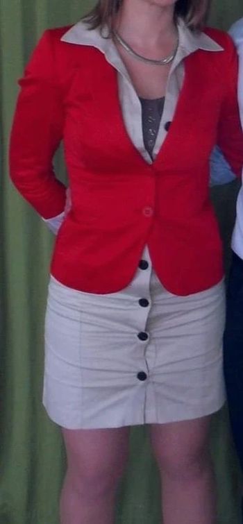 Veste rouge Camaïeu