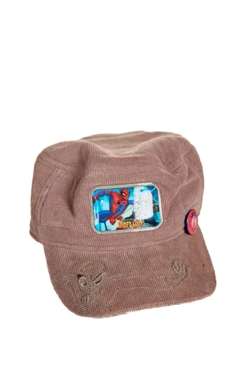 Casquette Spider-Man enfant marron velours | Marvel officielle | Bon état