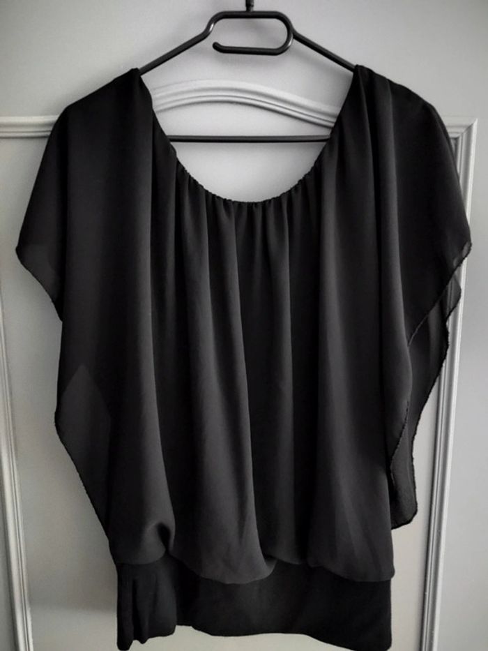 Blouse voile noire