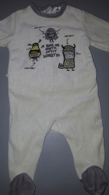 Pyjama monstre - 3 mois garçon