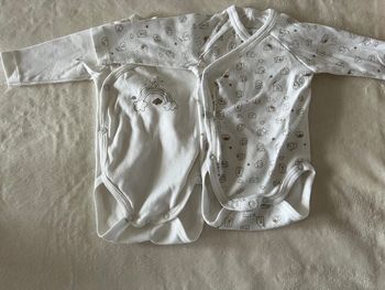 Lot de 2 bodies Absorba à longues manches taille 1M