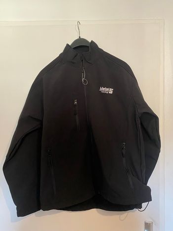 Veste softshell noire métal 5 racing