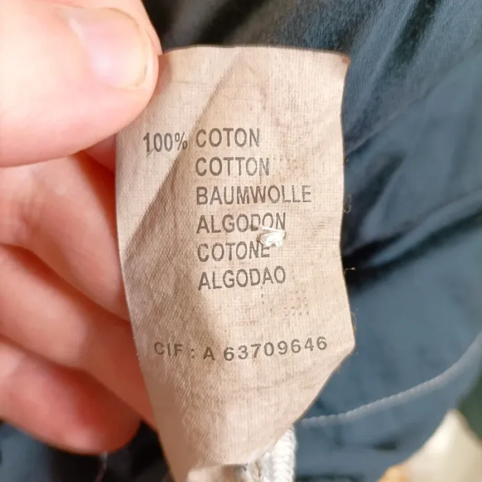 Robe-chemise bleu nuit I.Code 100% coton, manches 3/4, détails dorés élégants A1570 - photo numéro 9